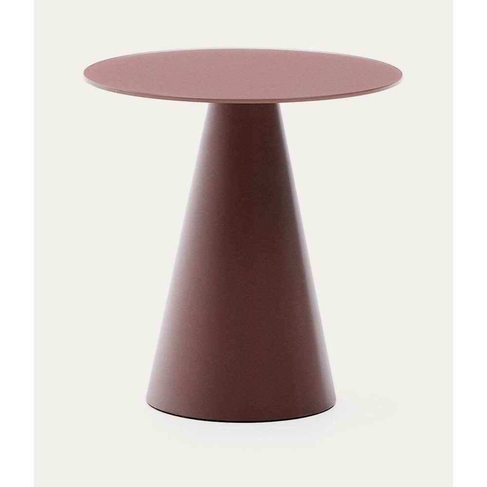 Kulatý odkládací stolek se skleněnou deskou ø 50 cm Wilshire – Kave Home Kave Home
