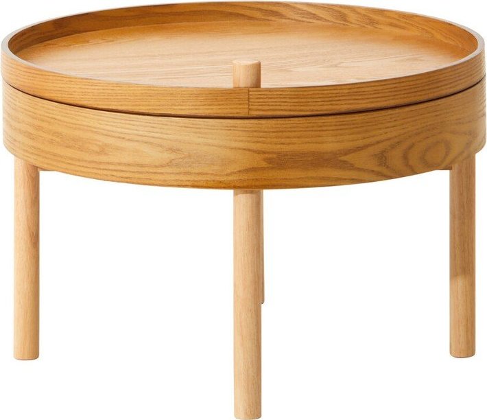 Kulatý odkládací stolek v dekoru borovice ø 60 cm Viborg – Premier Housewares Premier Housewares