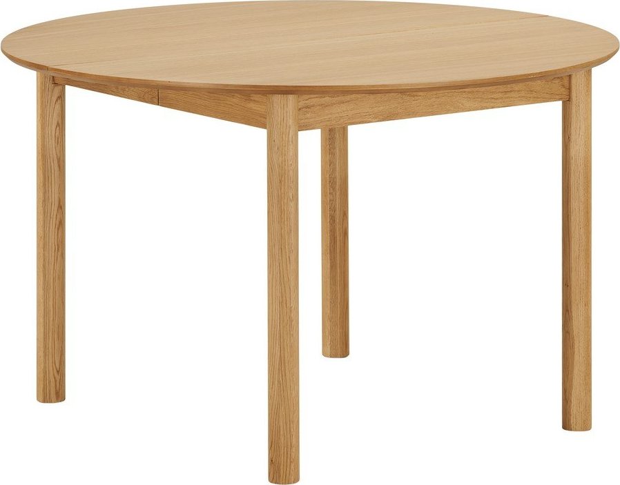 Kulatý rozkládací jídelní stůl s přídavnou deskou v dekoru dubu ø 120 cm Bundaberg – House Nordic House Nordic