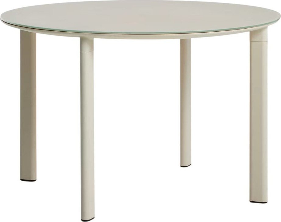 Kulatý zahradní jídelní stůl se skleněnou deskou ø 120 cm Erice – Kave Home Kave Home