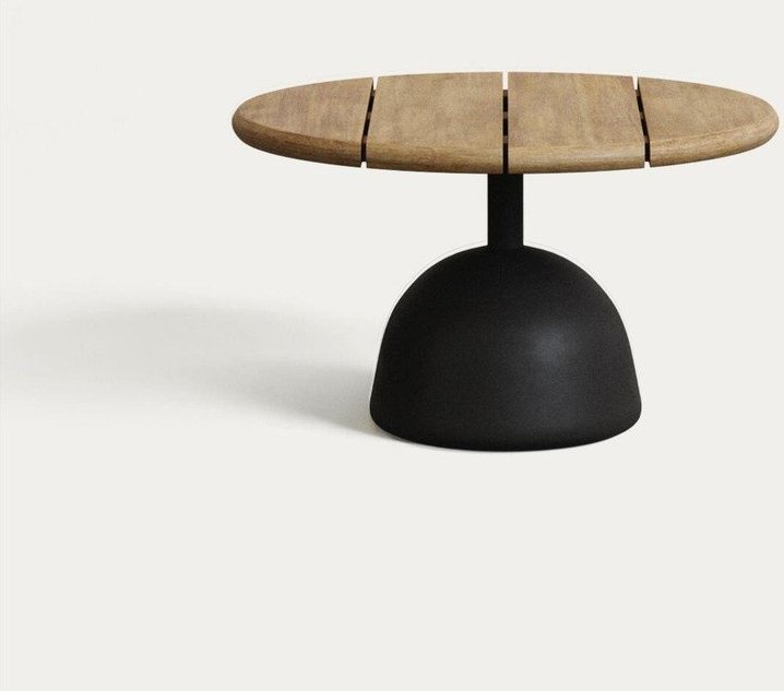 Kulatý zahradní konferenční stolek s deskou z akácie ø 55 cm Saura – Kave Home Kave Home