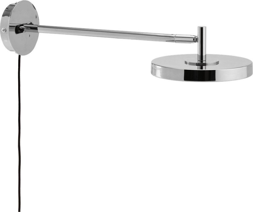 LED nástěnné svítidlo s ohybatelnou konstrukcí/stmívatelné do zásuvky v leskle stříbrné barvě ø 15 cm Asteria Wall Long – UMAGE UMAGE