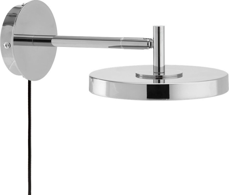 LED nástěnné svítidlo s ohybatelnou konstrukcí/stmívatelné do zásuvky v leskle stříbrné barvě ø 15 cm Asteria Wall Short – UMAGE UMAGE
