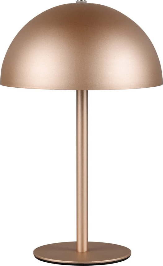 LED stolní lampa v bronzové barvě s kovovým stínidlem (výška 21 cm) Munoz – Reality Reality
