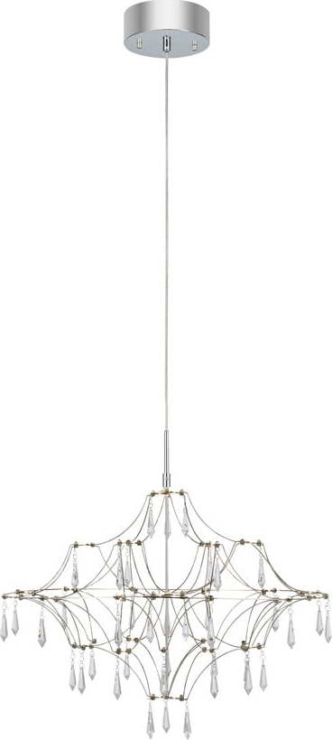LED závěsné svítidlo ve stříbrné barvě ø 60 cm Efesos – Markslöjd Markslöjd