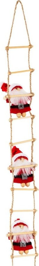 Látková závěsná vánoční dekorace 60 cm Climbing Santa – Sass & Belle Sass & Belle