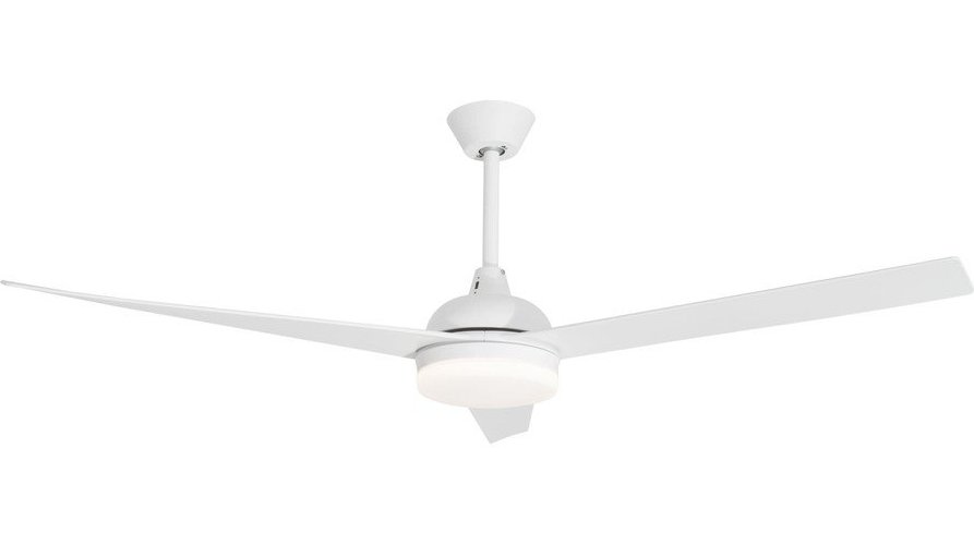 Matně bílé kovové LED stropní svítidlo se skleněným stínidlem Flow – Nova Luce Nova Luce
