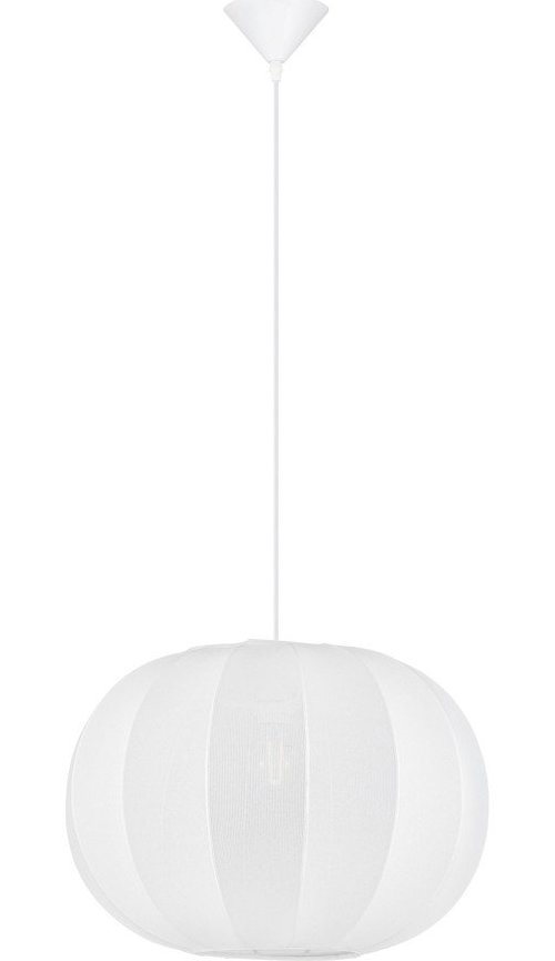 Matně bílé látkové závěsné svítidlo ø 50 cm Delina – Nova Luce Nova Luce