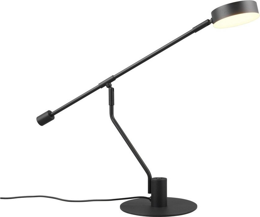 Matně černá LED stolní lampa s ohybatelnou konstrukcí (výška 64 cm) Manduro – Trio TRIO