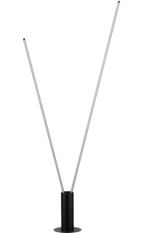 Matně černá kovová LED stojací lampa s ohybatelnou konstrukcí (výška 181 cm) Kimolia – Nova Luce Nova Luce