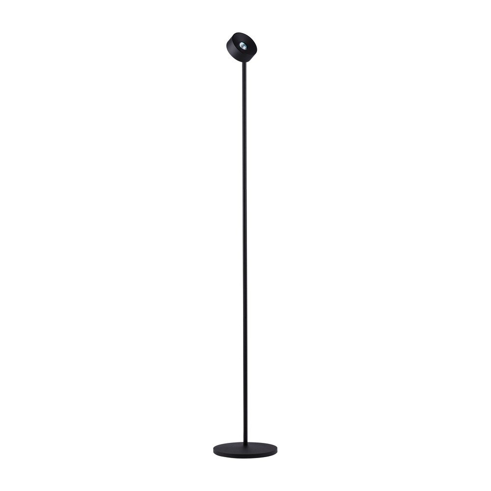 Matně černá kovová LED stojací lampa s ohybatelnou konstrukcí/stmívatelná (výška 121 cm) Irida – Nova Luce Nova Luce