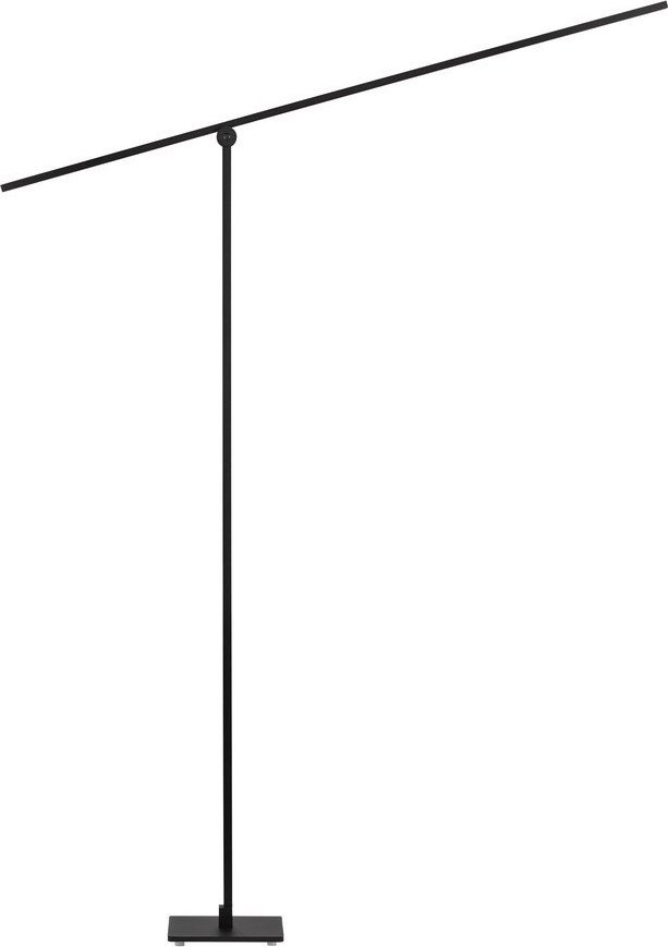 Matně černá kovová LED stojací lampa s ohybatelnou konstrukcí/stmívatelná (výška 144 cm) Tenso – Nova Luce Nova Luce