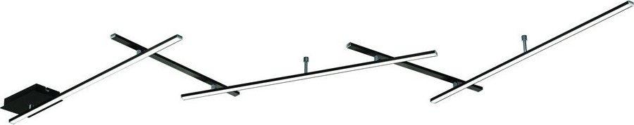 Matně černé LED stmívatelné stropní svítidlo 50x245 cm Indira – Trio TRIO