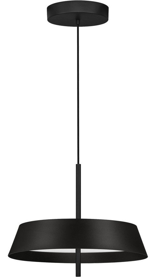 Matně černé hliníkové LED stmívatelné závěsné svítidlo ø 45 cm Velio – Nova Luce Nova Luce