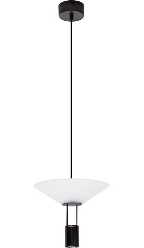 Matně černé hliníkové LED závěsné svítidlo se stínidlem z akrylového skla ø 22 cm Anafi – Nova Luce Nova Luce
