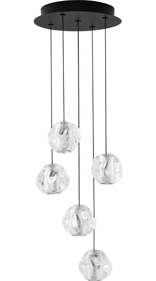 Matně černé kovové LED stmívatelné závěsné svítidlo se stínidlem z akrylového skla ø 30 cm Ifos – Nova Luce Nova Luce
