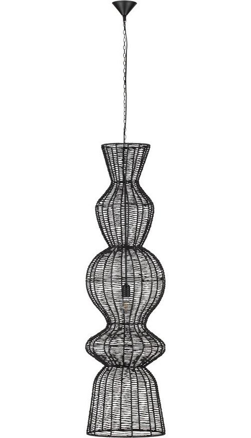 Matně černé provazové závěsné svítidlo ø 38 cm Breena – Nova Luce Nova Luce