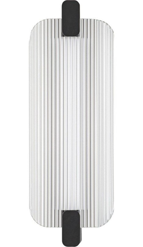 Matně černé skleněné LED nástěnné svítidlo Emery – Nova Luce Nova Luce
