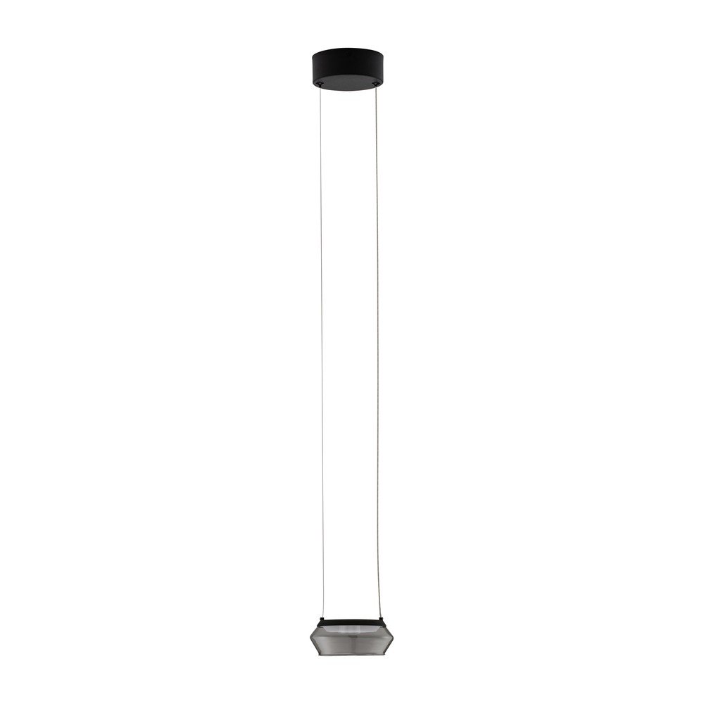 Matně černé skleněné LED závěsné svítidlo ø 14 cm Jailyn – Nova Luce Nova Luce