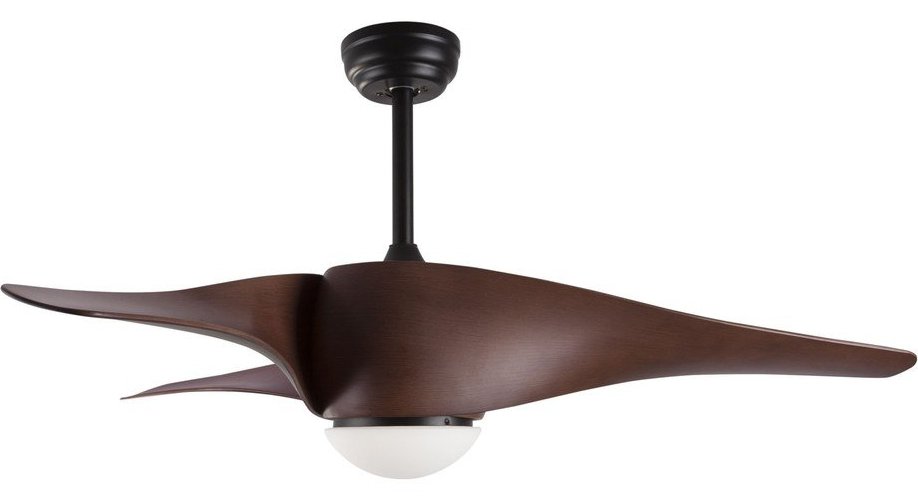 Matně černé/v tmavě přírodní barvě kovové LED stropní svítidlo se skleněným stínidlem Breeze – Nova Luce Nova Luce