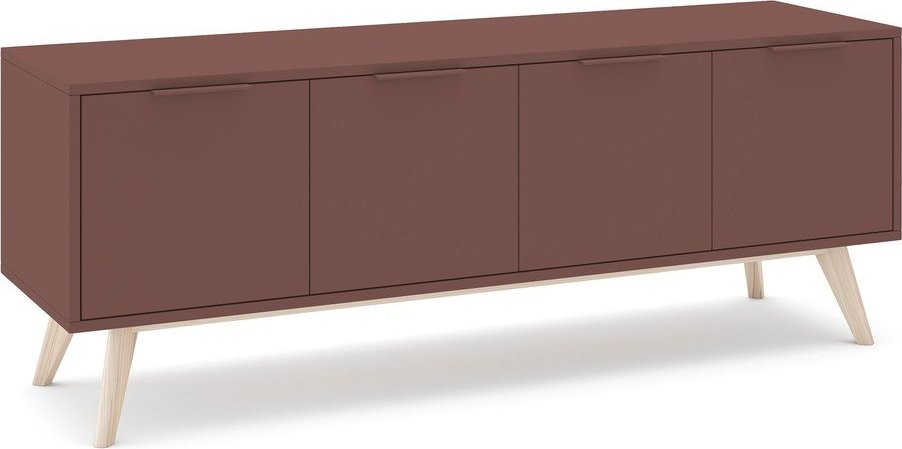 Matný TV stolek v terakotové barvě 140x53x40 cm Campus – Marckeric Marckeric