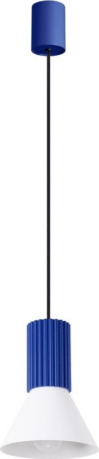 Modré kovové závěsné svítidlo ø 14 cm Niru – Sollux Sollux