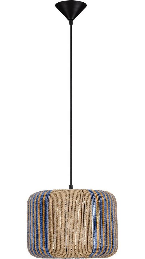 Modré/v přírodní barvě provazové závěsné svítidlo ø 33 cm Abby – Nova Luce Nova Luce