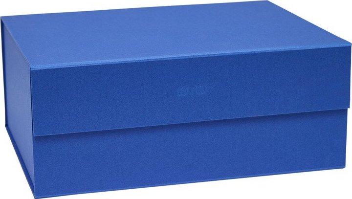 Modrý kartonový úložný box s víkem 33x25x15 cm Hako – OYOY Living Design Oyoy Living Design