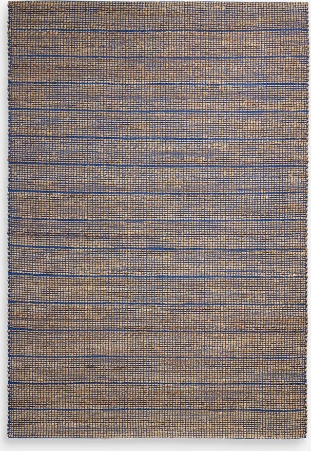 Modrý ručně tkaný koberec s příměsí juty 200x290 cm Hurley – MADE Made
