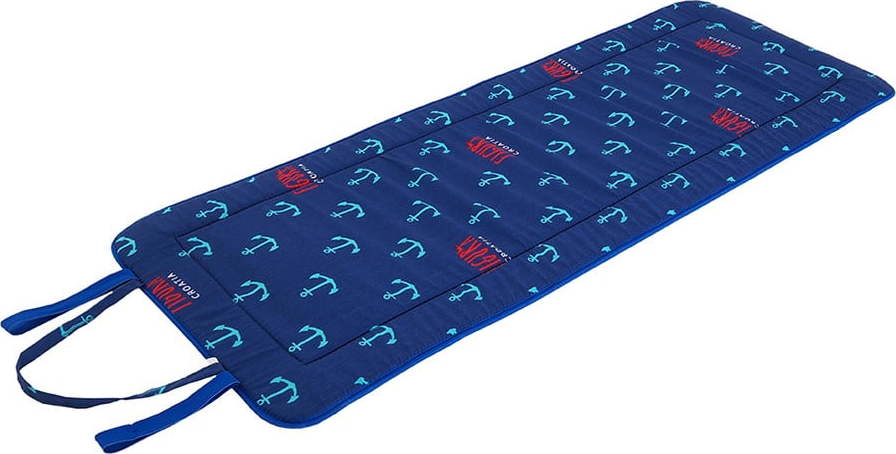 Modrý zahradní podsedák na lehátko 52x148 cm Anchors – B.E.S. B.E.S.