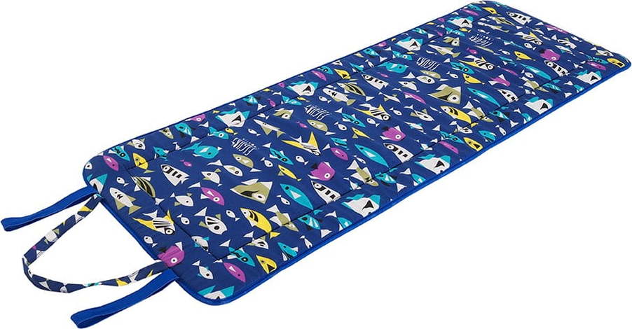 Modrý zahradní podsedák na lehátko 52x148 cm Fishes – B.E.S. B.E.S.