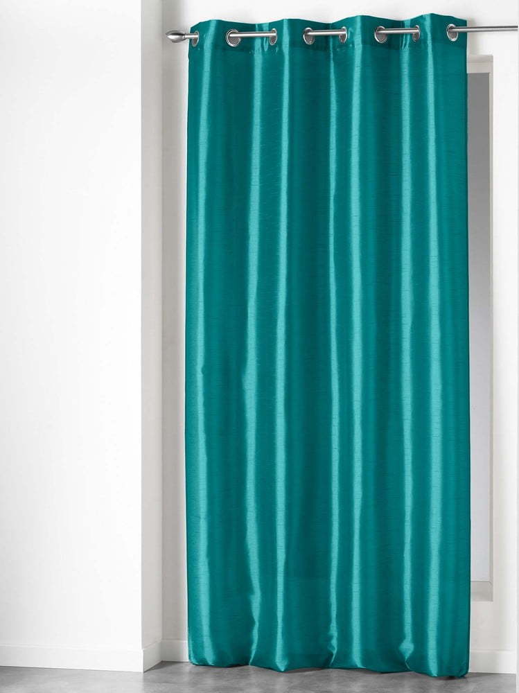 Modrý závěs z mikrosaténu 140x240 cm Shana – douceur d'intérieur Douceur d intérieur