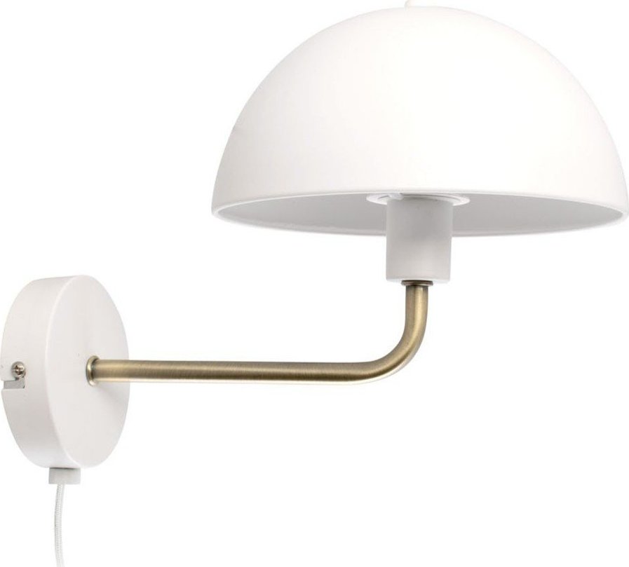 Nástěnná lampa v bílo-zlaté barvě Leitmotiv Bonnet