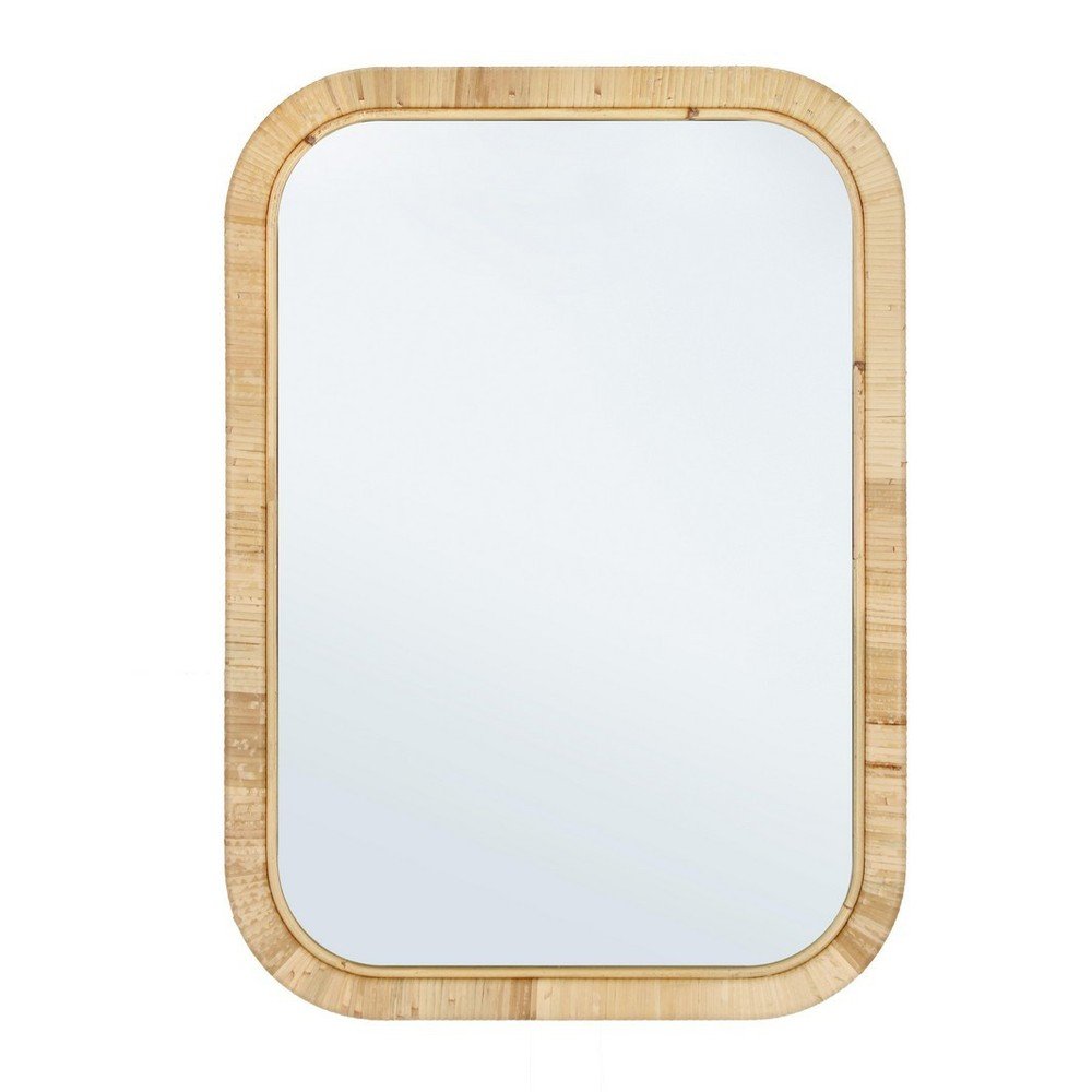 Nástěnné zrcadlo s ratanovým rámem 50x70 cm Hakima – Bizzotto Bizzotto