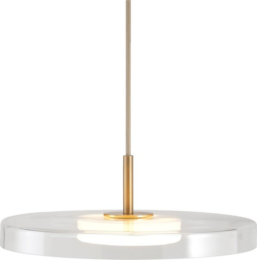 Ocelové LED stmívatelné závěsné svítidlo se skleněným stínidlem ø 31 cm Asteria Mini – UMAGE UMAGE