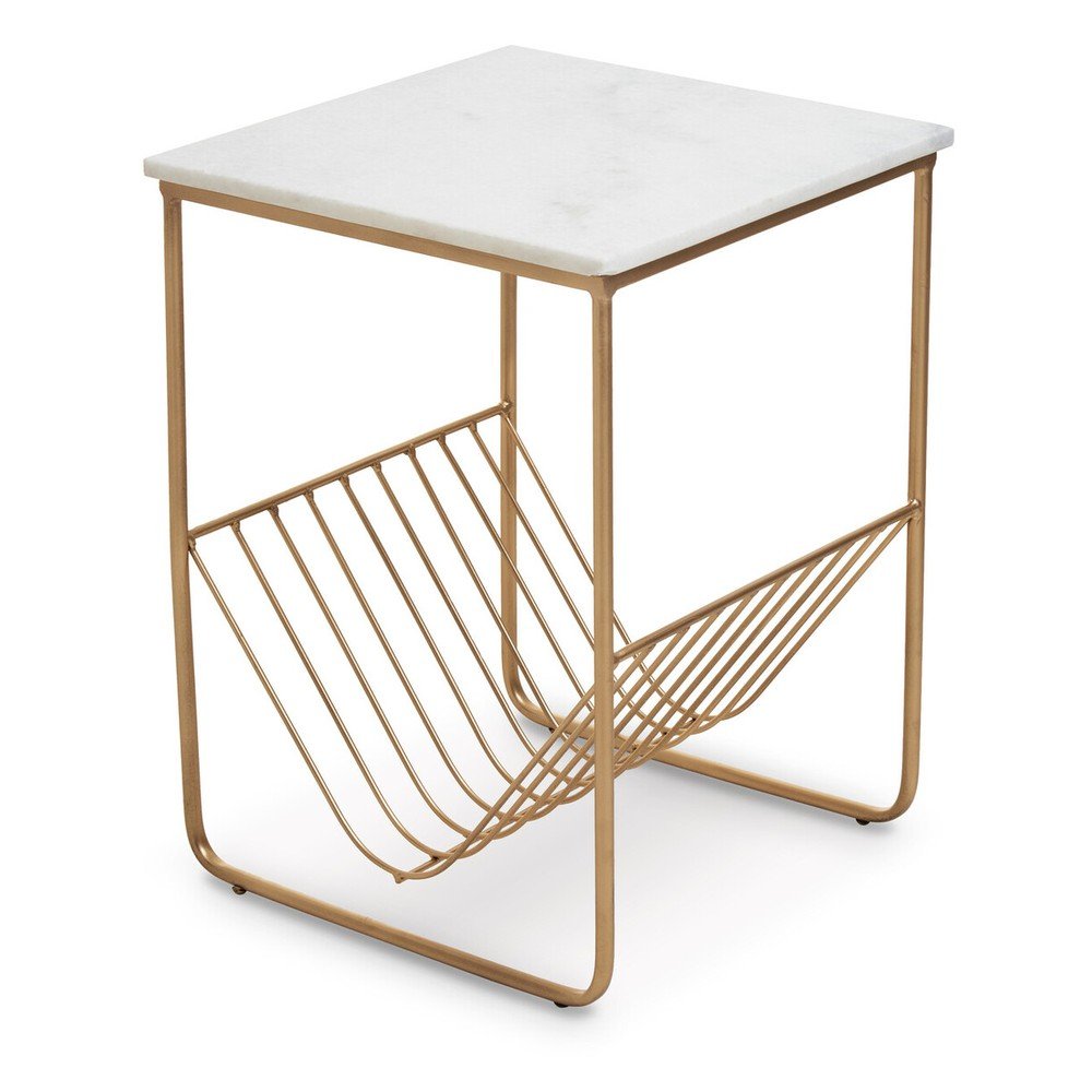 Odkládací stolek s mramorovou deskou 40x40 cm Mandoli – Premier Housewares Premier Housewares