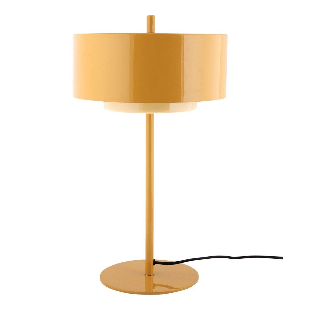 Okrově žlutá kovová stolní lampa (výška 50 cm) Grato Anillo – Leitmotiv Leitmotiv