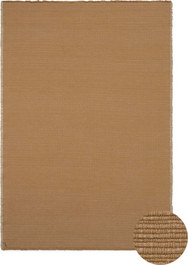 Okrově žlutý ručně tkaný bavlněný koberec 140x200 cm Handloom – Lorena Canals Lorena Canals