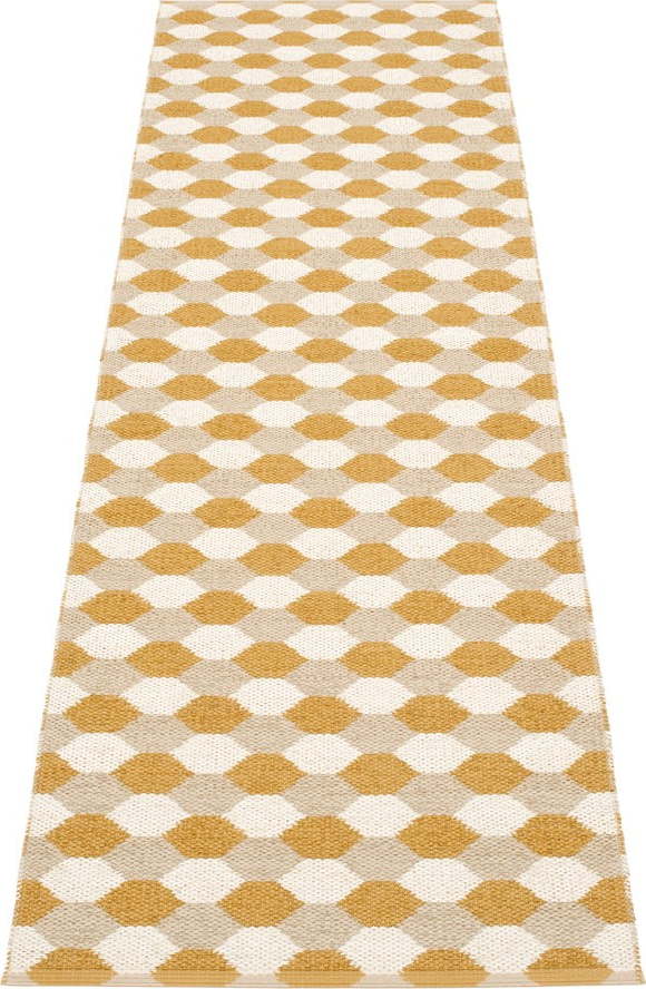 Okrově žlutý vnitřní a venkovní běhoun 70x250 cm Dana Ochre – Pappelina Pappelina