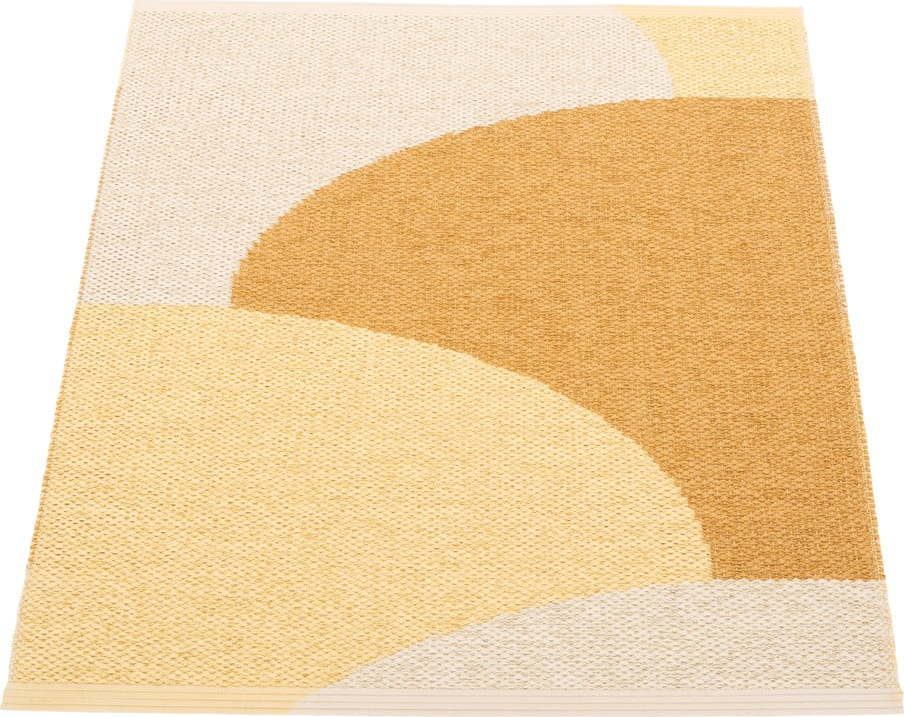 Okrově žlutý vnitřní a venkovní koberec 70x90 cm Hill Ochre Pale Yellow – Pappelina Pappelina