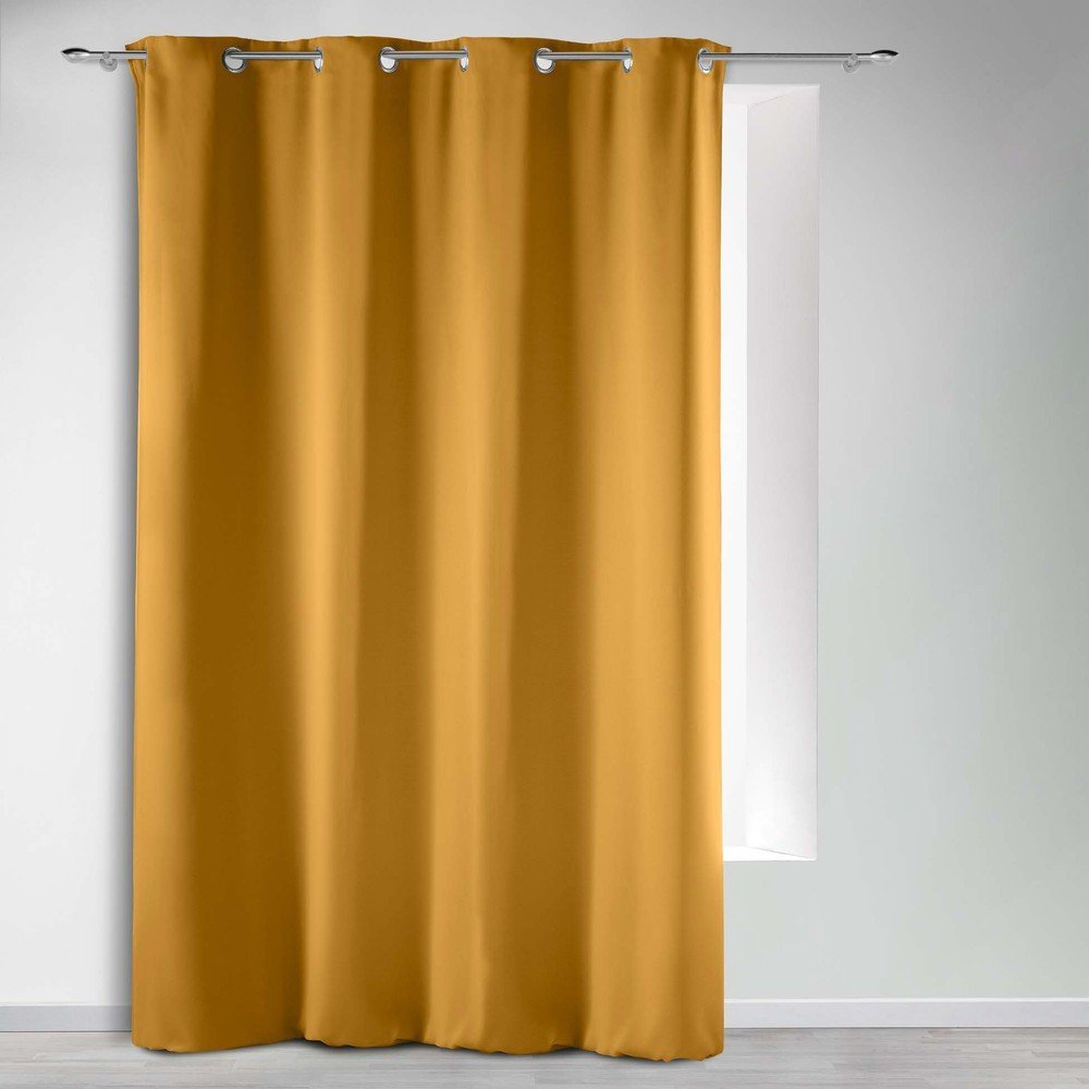 Okrově žlutý zatemňovací závěs 135x240 cm Occult – douceur d'intérieur Douceur d intérieur
