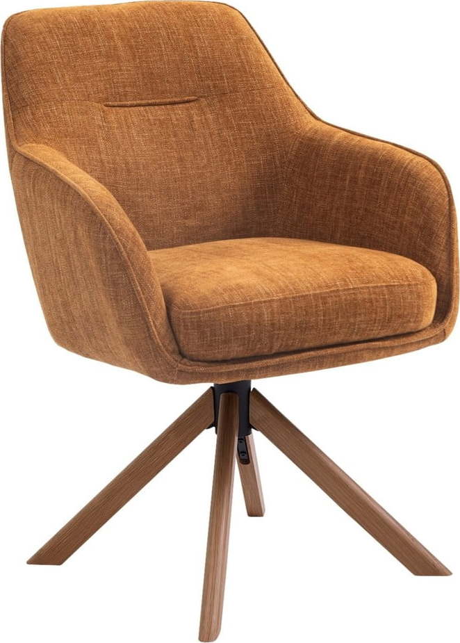 Oranžová čalouněná jídelní křesla v sadě 2 ks Avola – Unique Furniture Unique Furniture