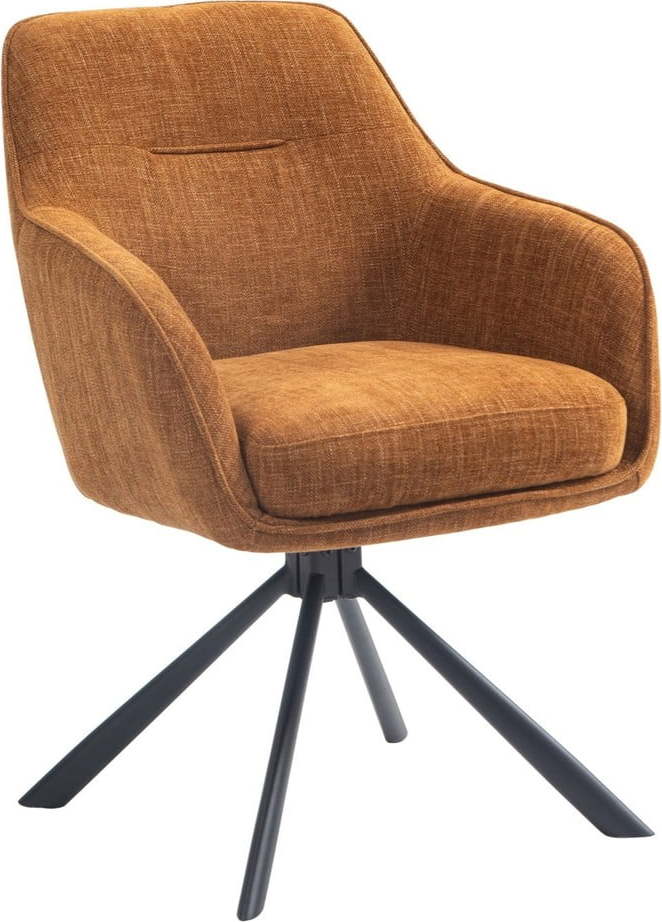 Oranžová čalouněná jídelní křesla v sadě 2 ks Avola – Unique Furniture Unique Furniture