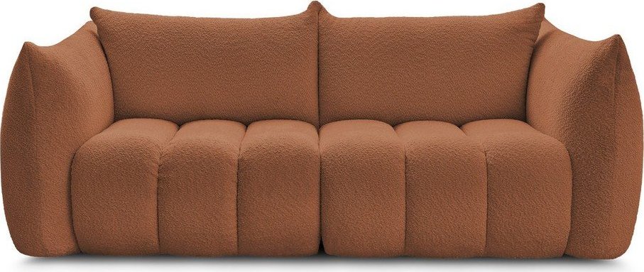 Oranžová pohovka z textilie bouclé 234 cm Azra – Bobochic Paris Bobochic Paris