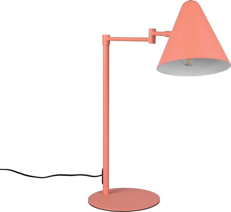 Oranžová stolní lampa s ohybatelnou konstrukcí (výška 50