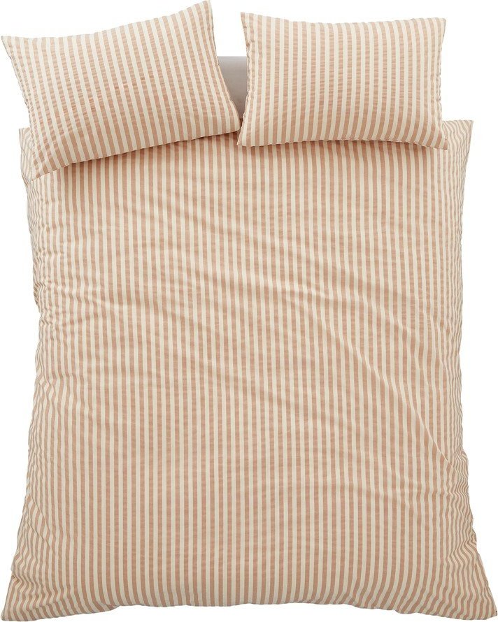 Oranžové povlečení na jednolůžko 135x200 cm Cotton Rich Woven Stripe – Pineapple Elephant Pineapple Elephant
