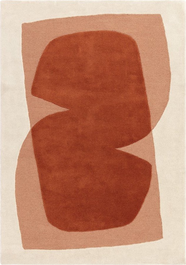 Oranžový/béžový ručně tkaný vlněný koberec 160x230 cm Kinney – MADE Made