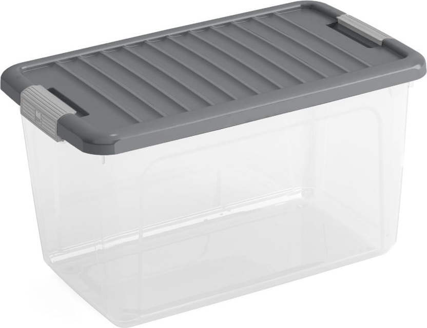 Plastový úložný box s víkem 49x30x28