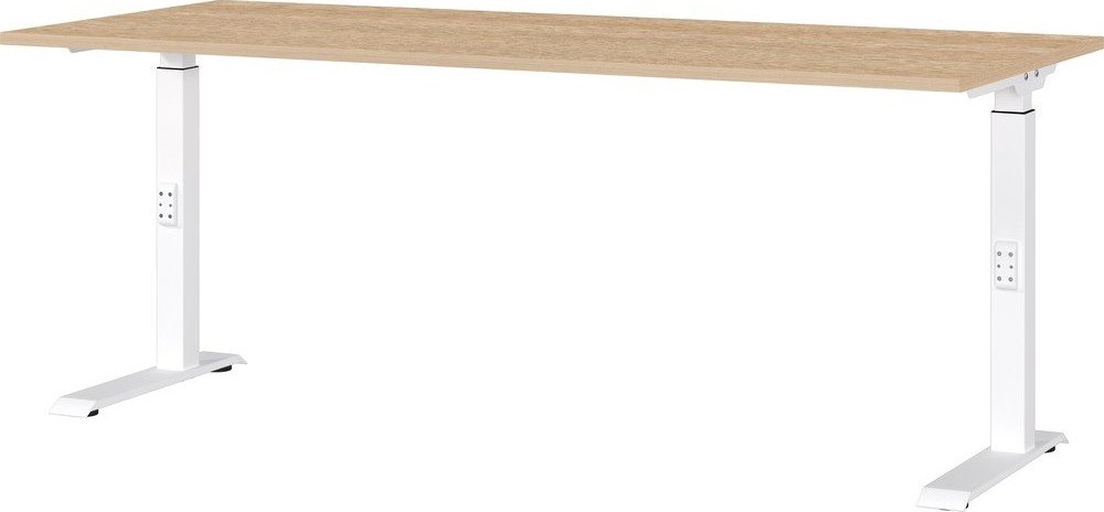 Polohovací pracovní stůl s deskou v dubovém dekoru 80x180 cm Downey – Germania Germania