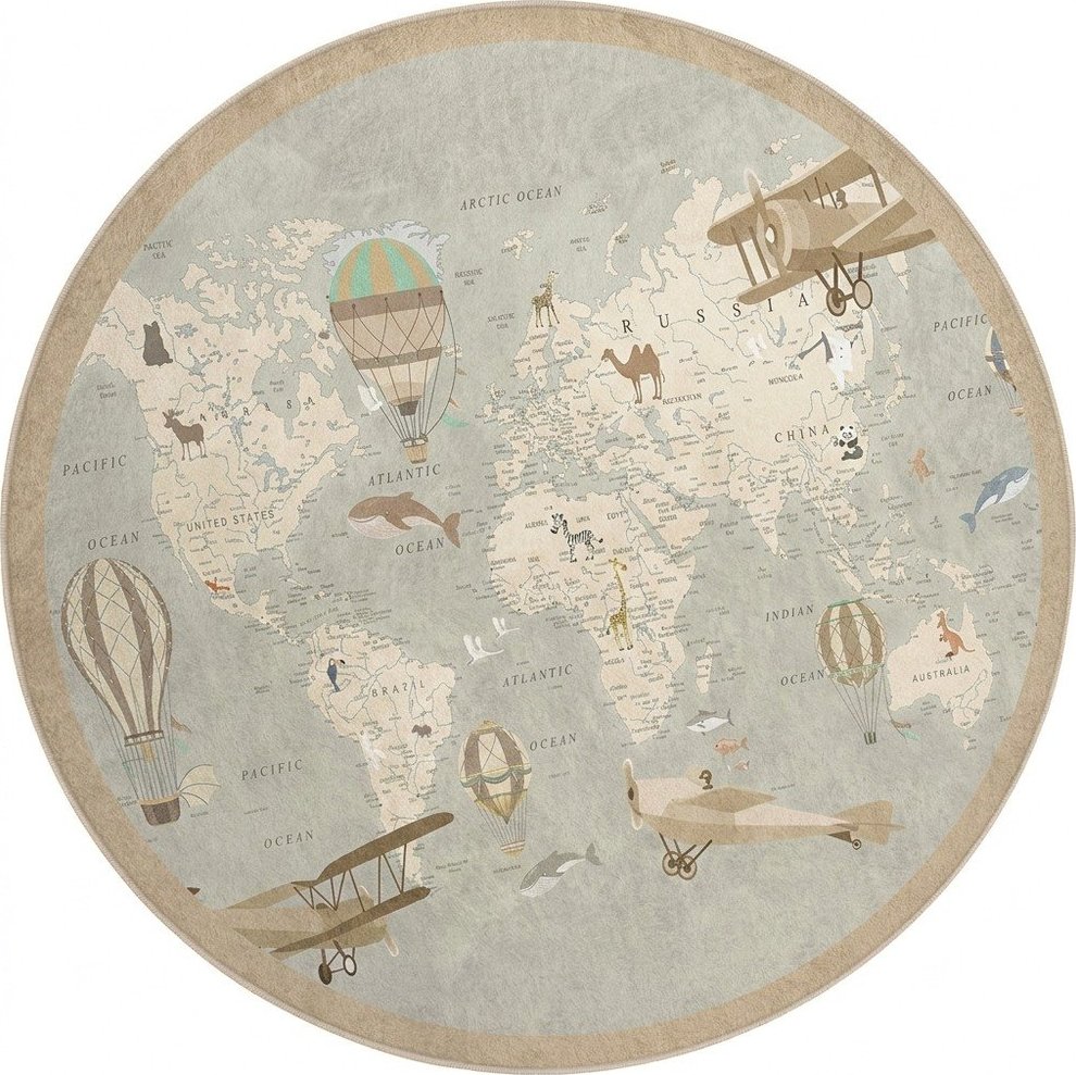 Pratelný dětský hrací koberec ø120 cm Vintage World – Mila Home Mila Home